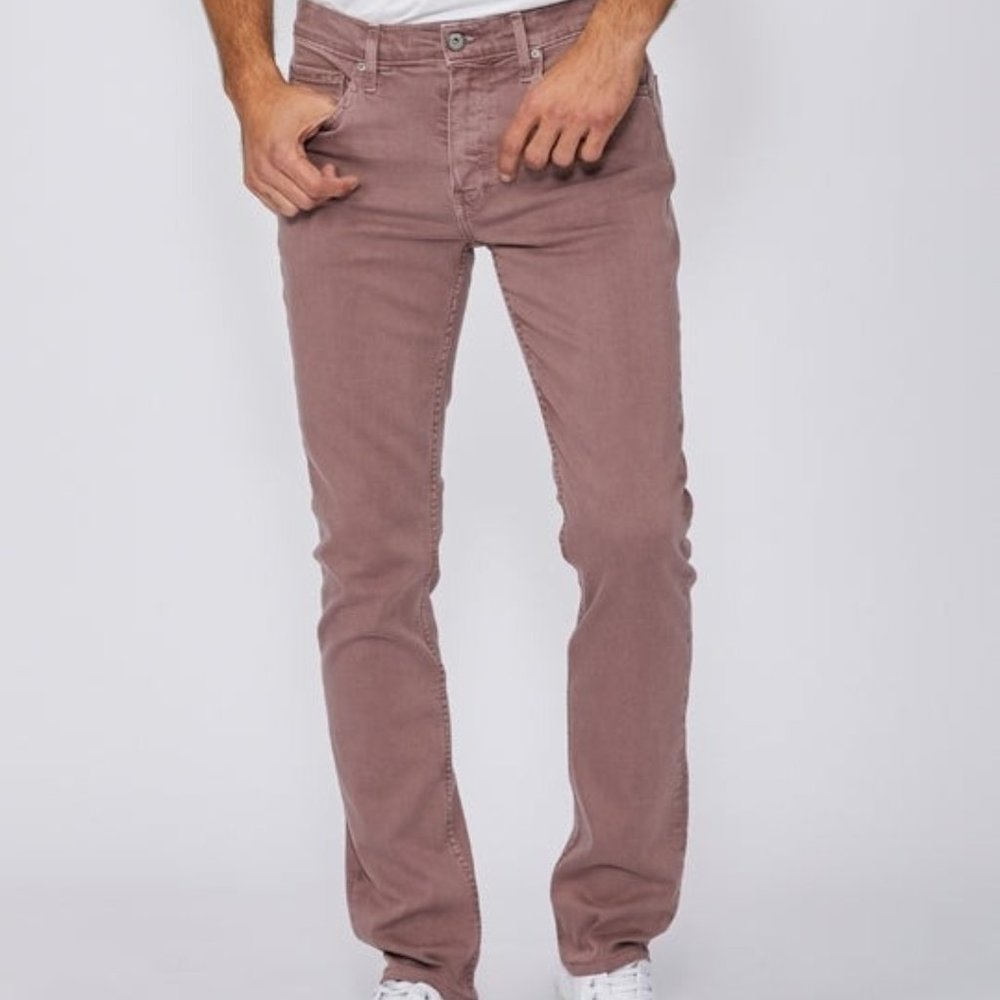 PAIGE Federal Modern Slim Straight Fit Jeans - Vintage Twilight Rouge
